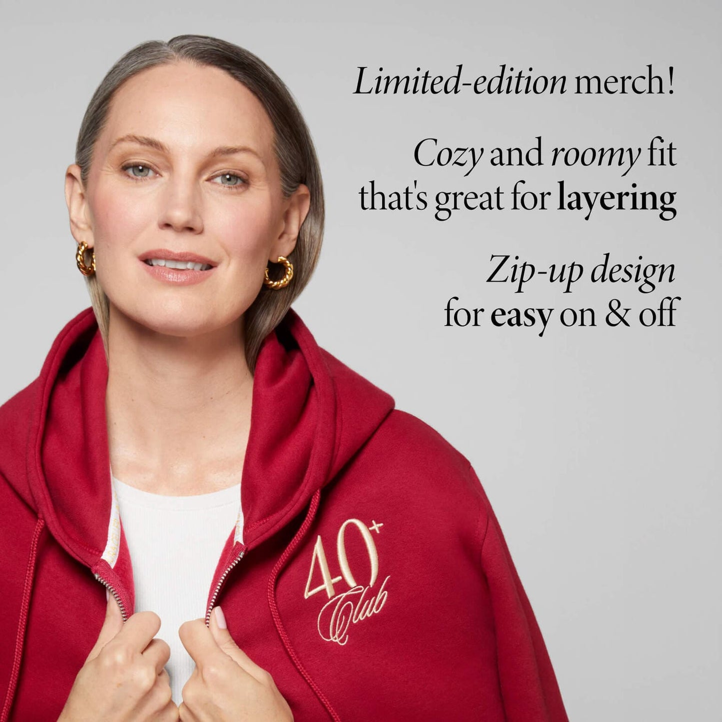 The 40+ Club Zip-Up Sweatshirt